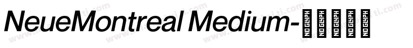 NeueMontreal Medium字体转换